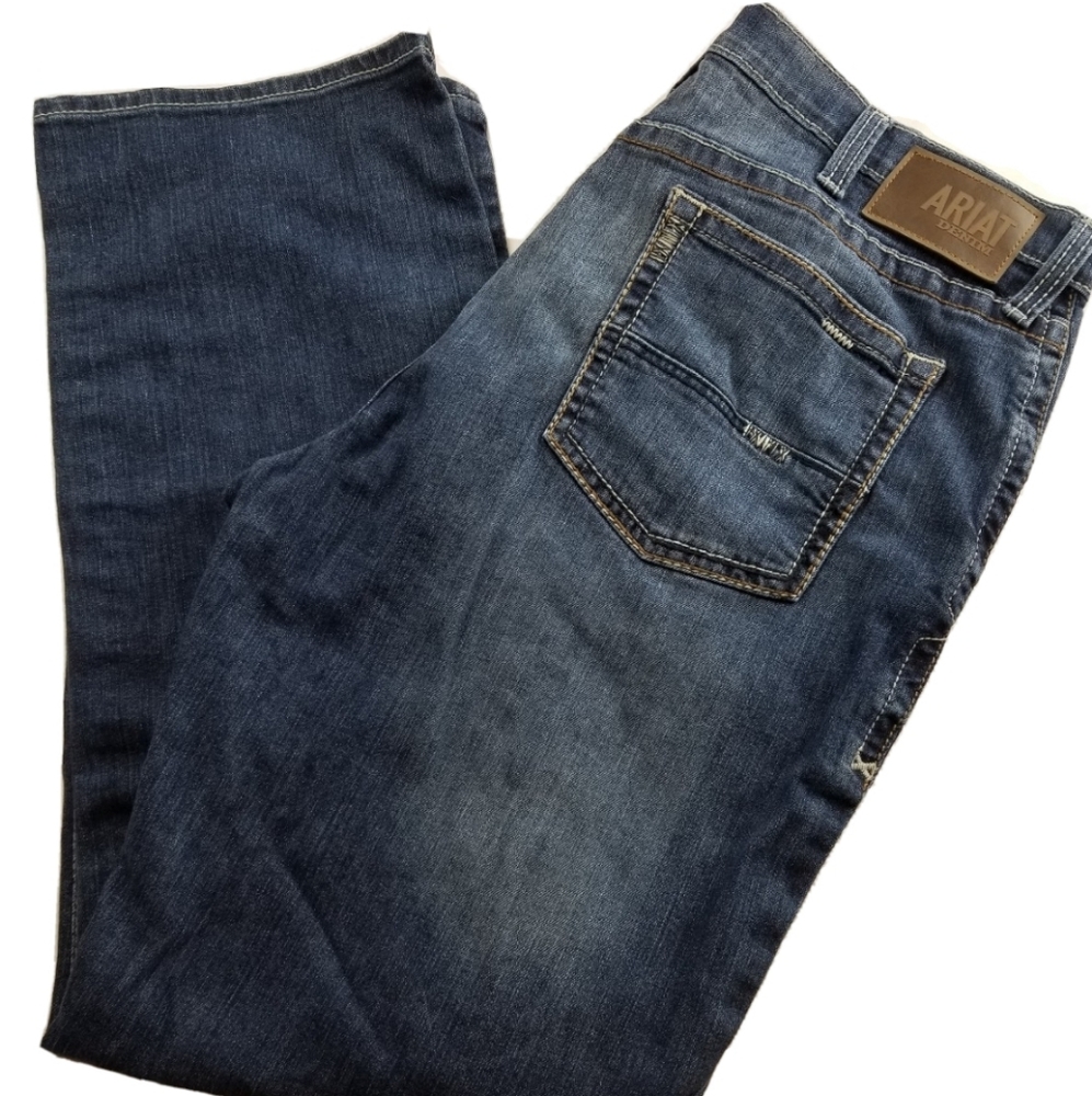 Ariat Low Rise Bootcut Denim Jeans Mens 40x32 VGC